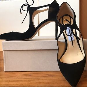 Jimmy Choo Vanessa Black Suede Pumps
